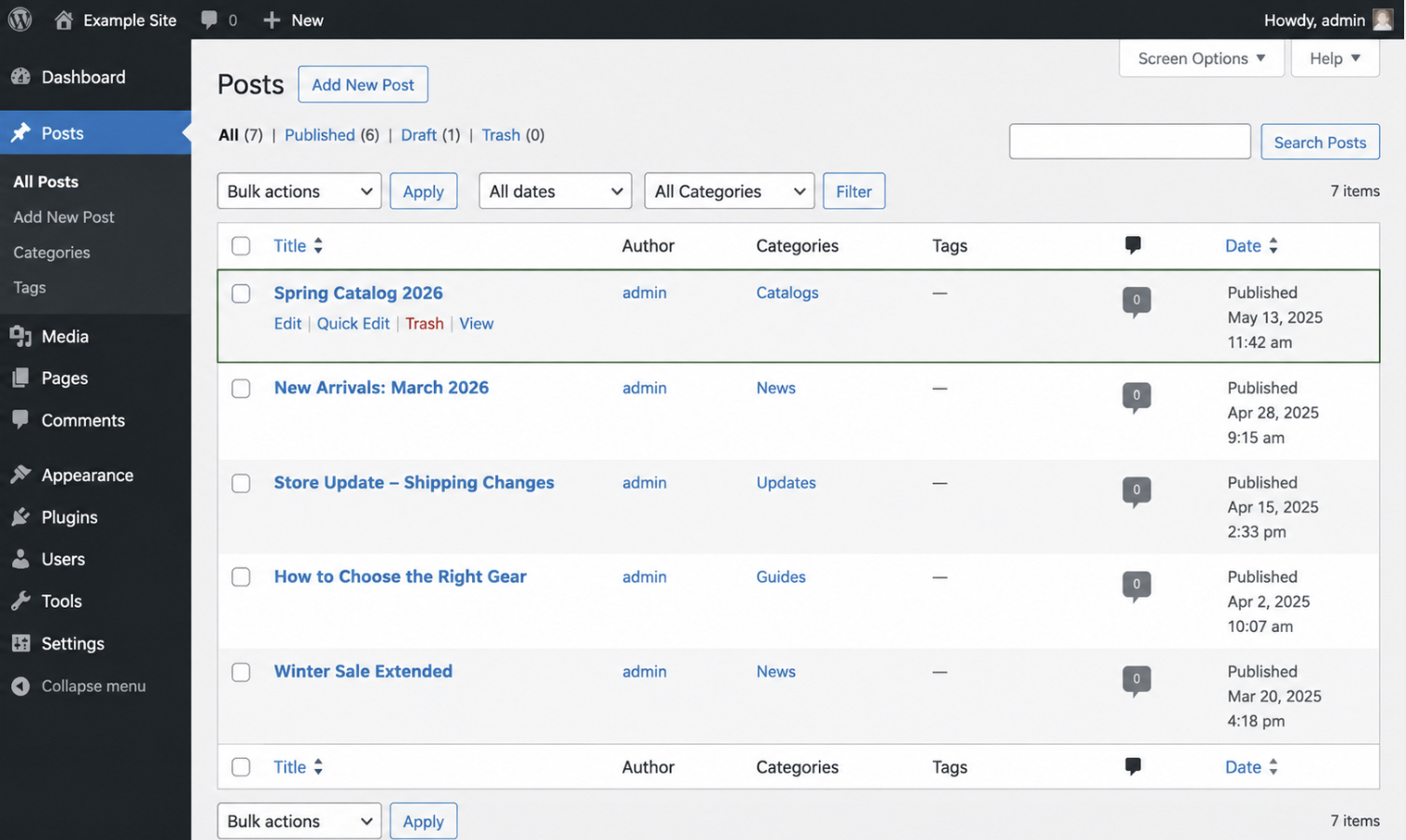 Worked Create-Post Example