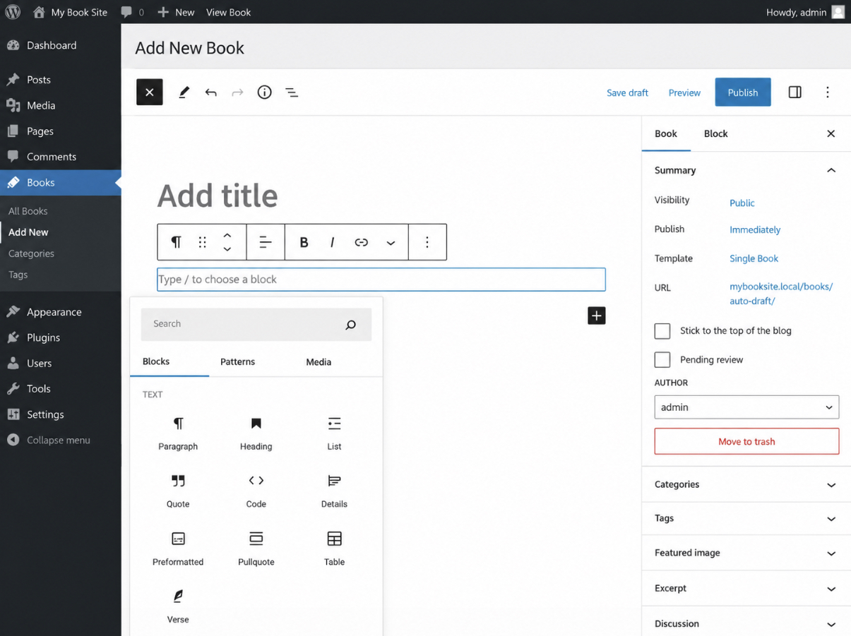 Enable the Block Editor for a Custom Post Type