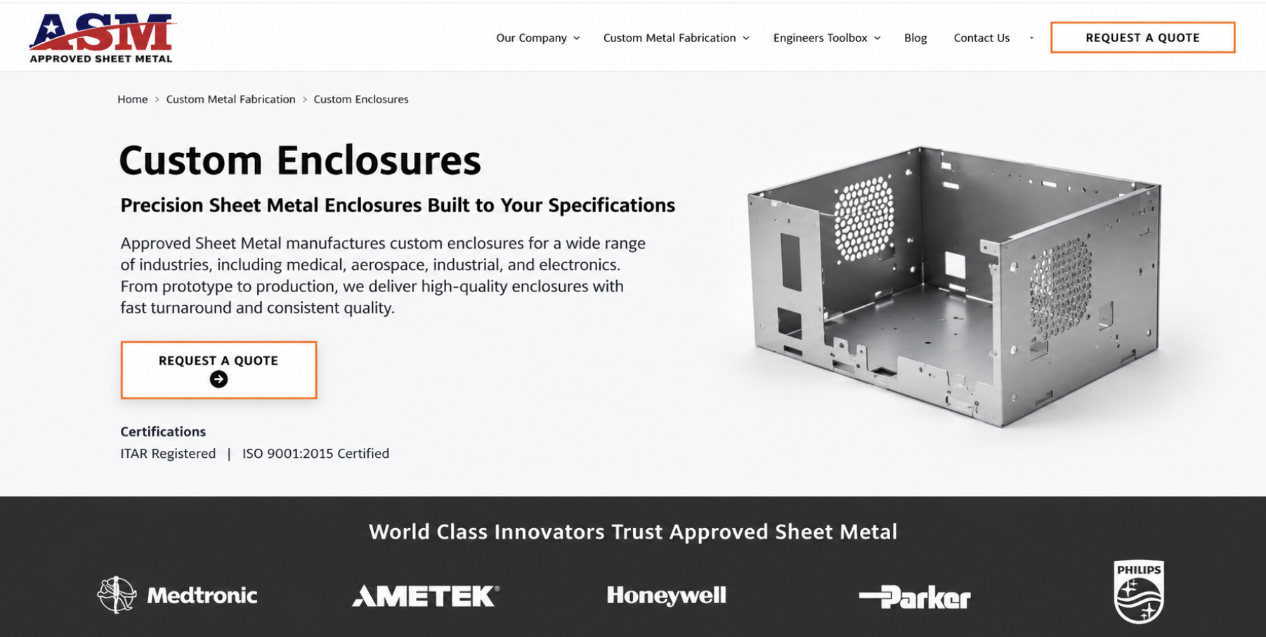 Approved Sheet Metal shop