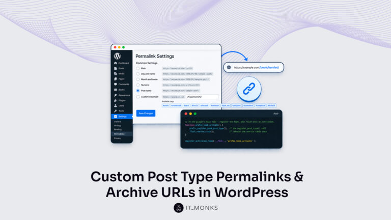 Custom Post Type Permalinks & Archive URLs in WordPress