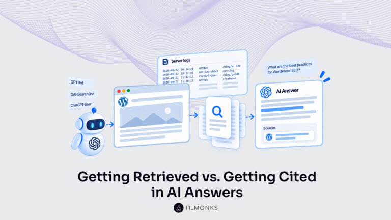 Getting Retrieved vs. Getting Cited in AI Answers