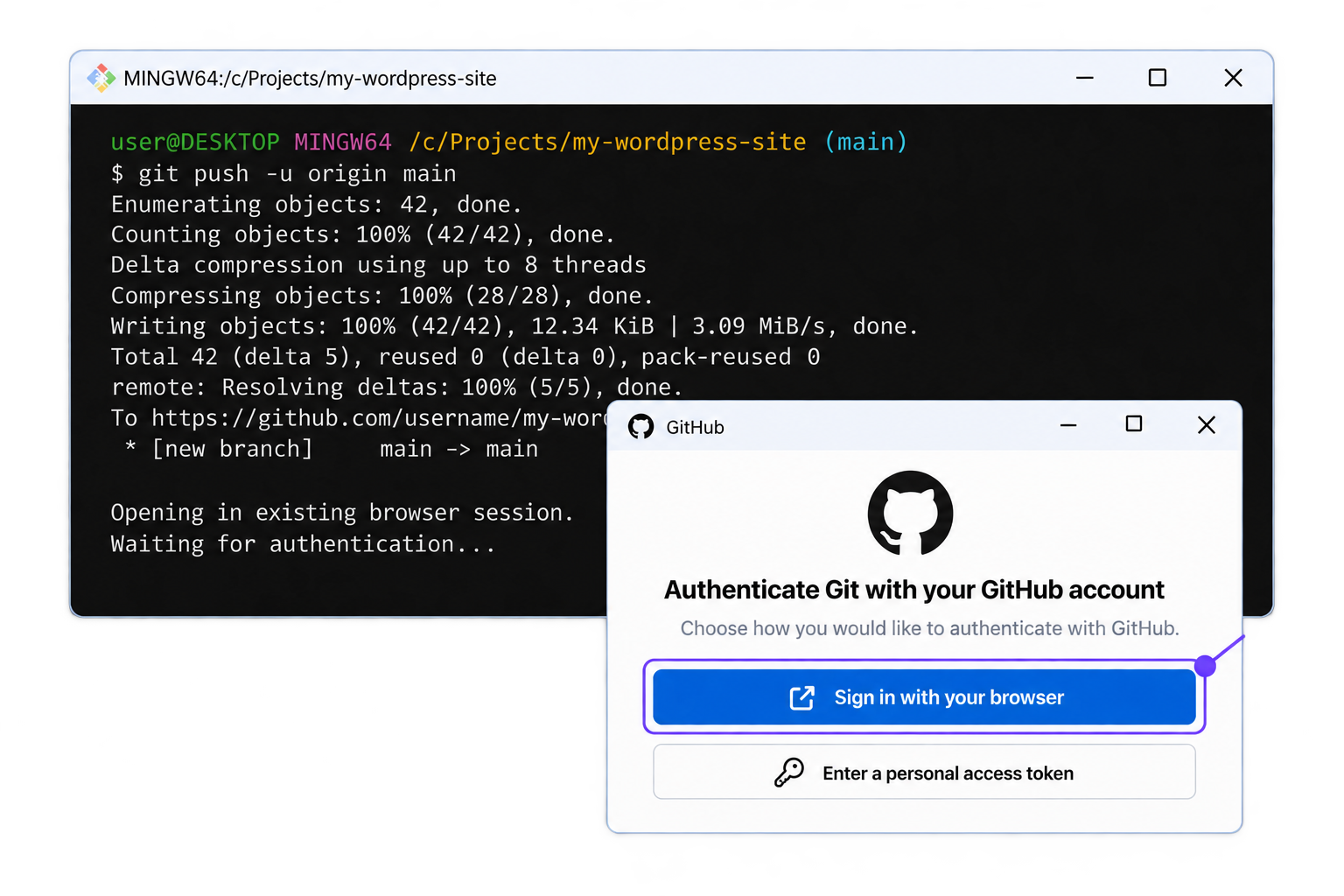 Git Bash on Windows