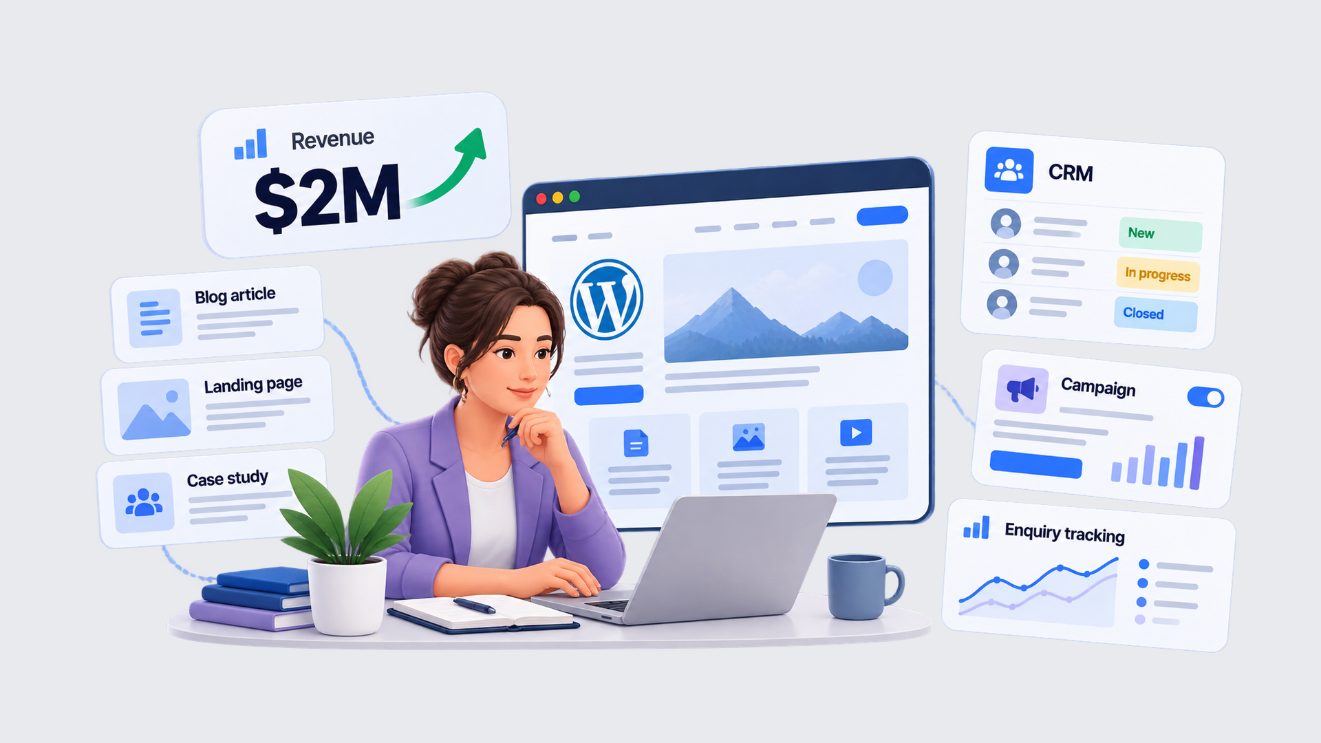 WordPress Setup by Business Size $500k