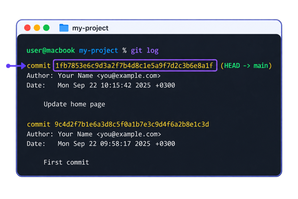 git log