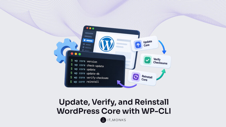 How to Update, Verify, and Reinstall WordPress Core with WP-CLI